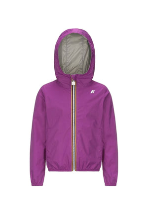 Giubbino bambina K-Way P.Lily Plus2 viola/beige in nylon | ViaMonte Shop