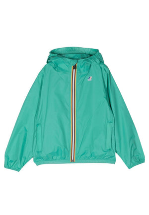 Giubbino bambino K-Way Le Vrai 3.0 Claude green marine in nylon | ViaMonte Shop