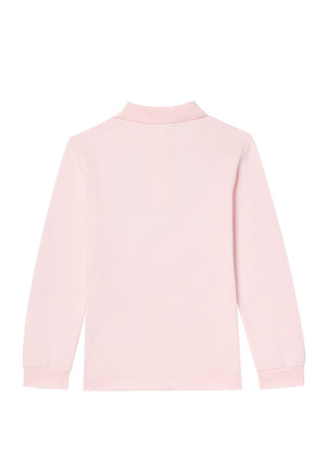 Polo bambino Lacoste rosa in piquet di cotone | ViaMonte Shop