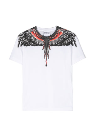 T-shirt bambino Marcelo Burlon County of Milan bianca in cotone | ViaMonte Shop