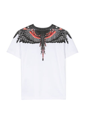 T-shirt bambino Marcelo Burlon County of Milan bianca in cotone | ViaMonte Shop