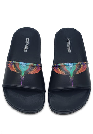 Ciabatte bambino Marcelo Burlon nere | ViaMonte Shop