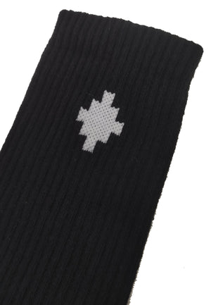 Calzini bambino Marcelo Burlon County of Milan neri in misto cotone | ViaMonte Shop