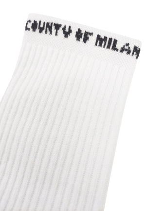 Calzini bambino Marcelo Burlon County of Milan bianchi in misto cotone | ViaMonte Shop