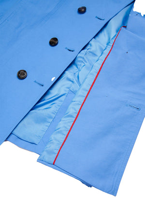 Trench bambina Max&Co bluette in cotone tecnico | ViaMonte Shop