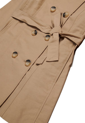 Max&Co trench beige bambina in cotone tecnico | ViaMonte Shop