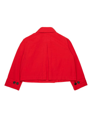 Giacca bambina Max&Co rossa in cotone tecnico | ViaMonte Shop