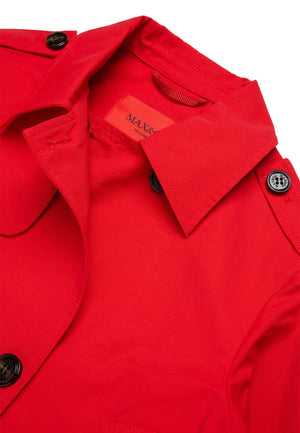 Giacca bambina Max&Co rossa in cotone tecnico | ViaMonte Shop