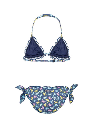 Costume bambina MC2 Saint Barth blu in nylon | ViaMonte Shop
