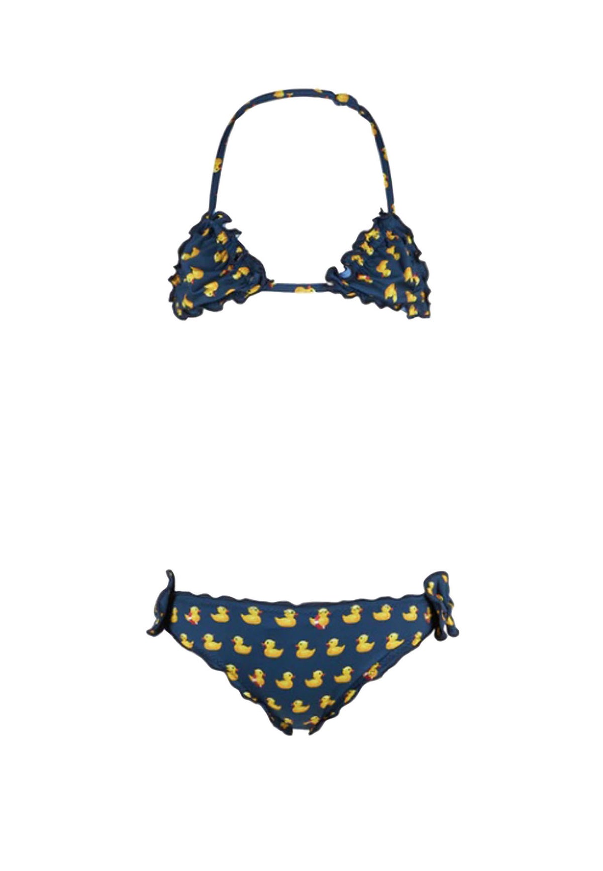 Costume bambina MC2 Saint Barth blu in nylon | ViaMonte Shop