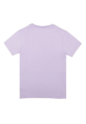 T-shirt bambina MC2 Saint Barth kids viola in cotone | ViaMonte Shop