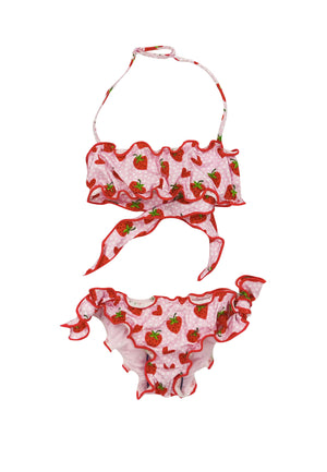 Costume bambina MC2 Saint Barth rosa in nylon | ViaMonte Shop