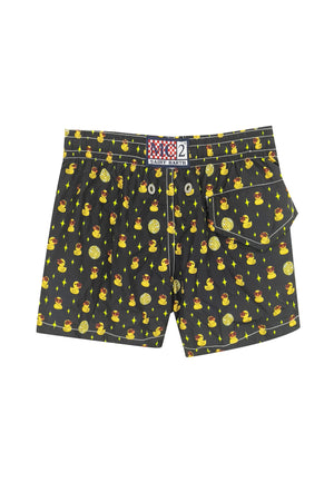 Costume bambino MC2 Saint Barth nero in tessuto tecnico | ViaMonte Shop