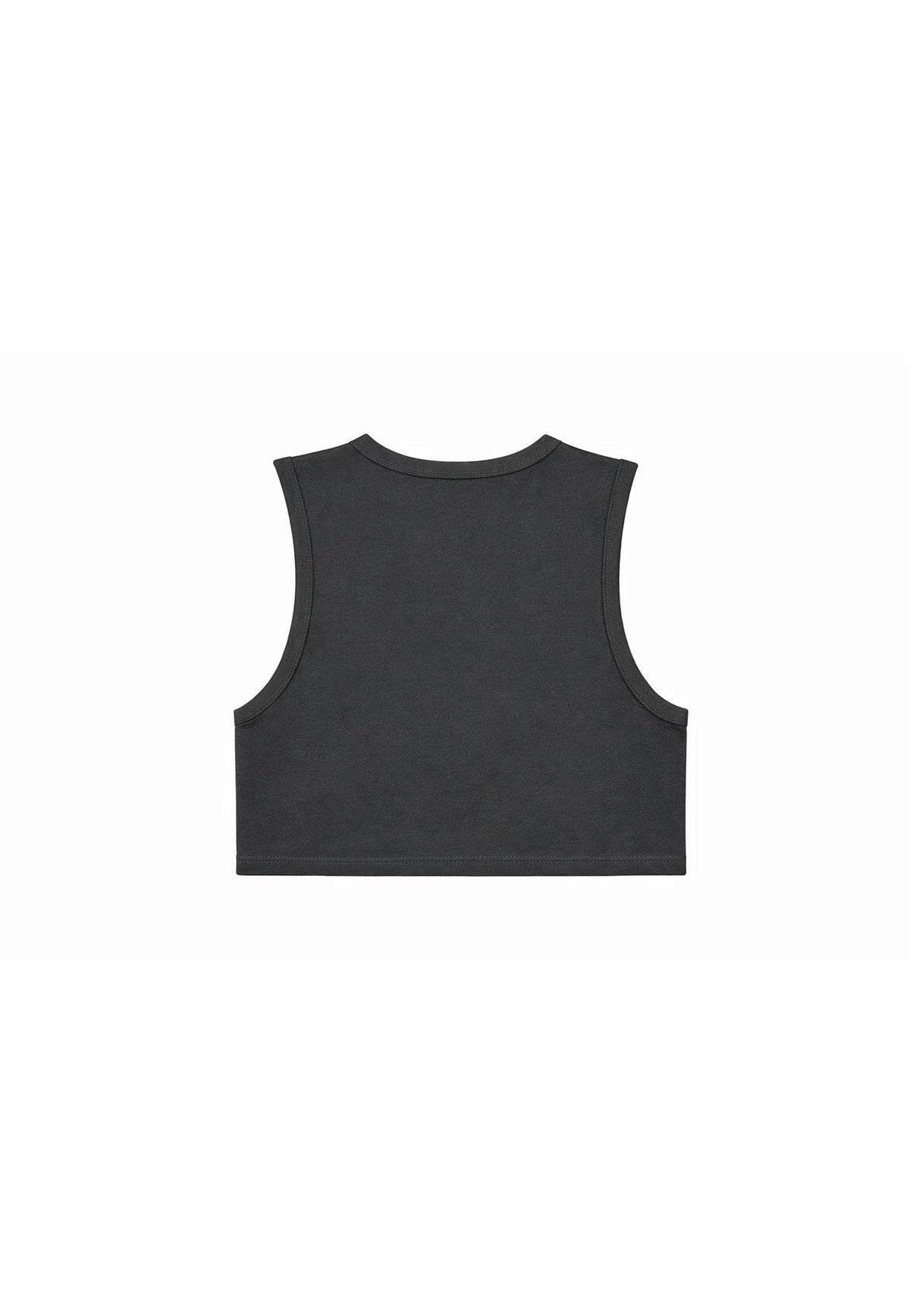 Top bambina MSGM nero in jersey di cotone