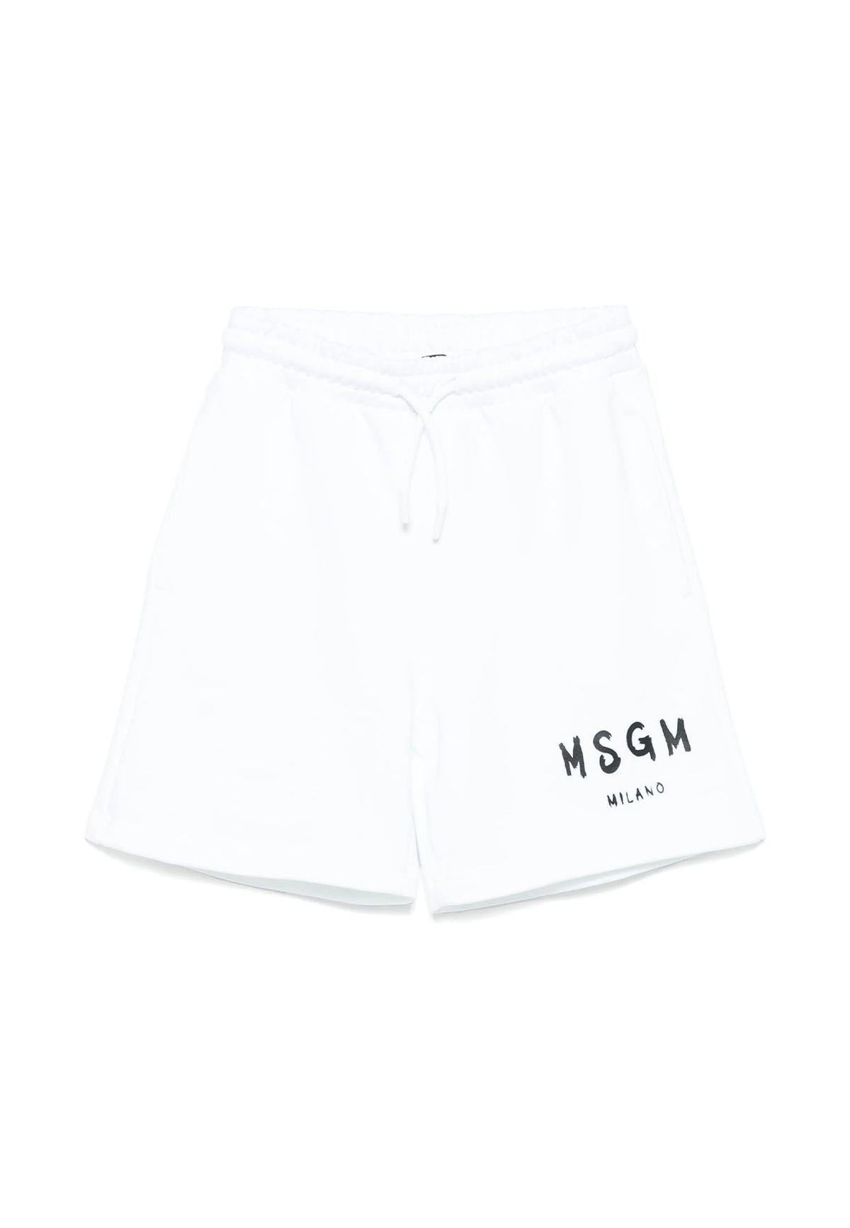 Bermuda bambino MSGM bianco in cotone | ViaMonte Shop