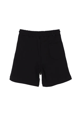 Bermuda bambino MSGM nero in cotone | ViaMonte Shop