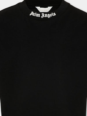 T-shirt bambino Palm Angels nera in cotone | ViaMonte Shop