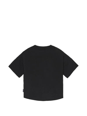 T-shirt bambino Palm Angels nera in jersey di cotone | ViaMonte Shop