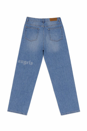 Jeans baggy bambino Palm Angels kids in denim medium