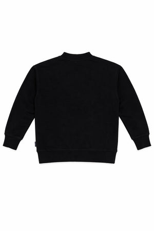 Felpa bambino Palm Angels nera in cotone | ViaMonte Shop