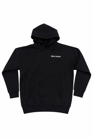 Felpa bambino Palm Angels nera in cotone