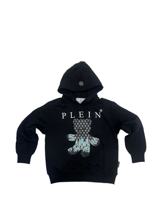 Felpa bambino Philipp Plein junior nera in cotone | ViaMonte Shop