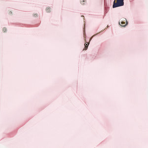 Jeans neonata Ralph Lauren rosa in denim di cotone | ViaMonte Shop
