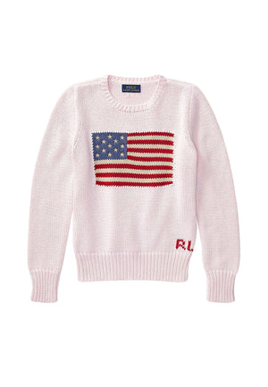 Maglia bambina Ralph Lauren rosa in cotone | ViaMonte Shop
