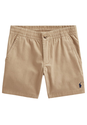 Bermuda neonato Ralph Lauren beige in twill stretch | ViaMonte Shop