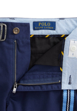 Bermuda bambino Ralph Lauren blu in cotone stretch | ViaMonte Shop