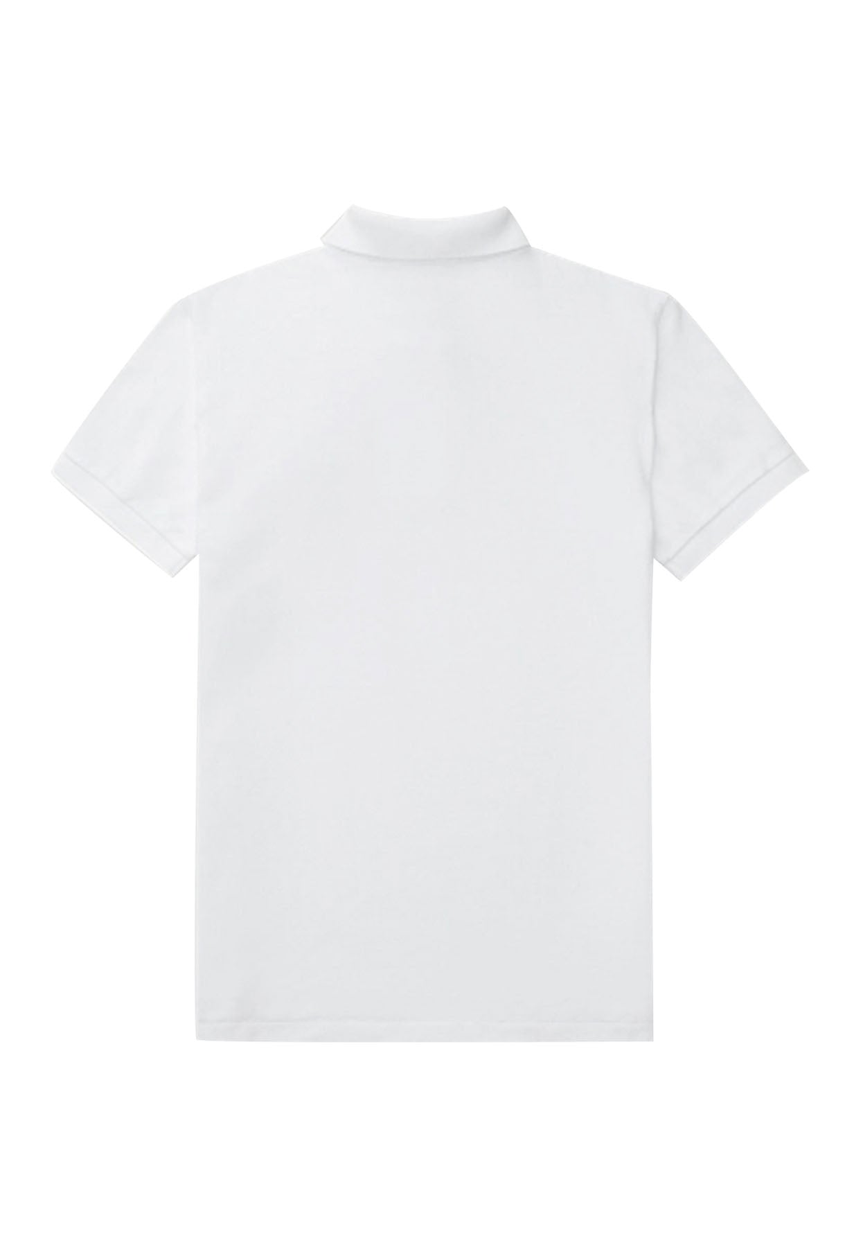 Polo bambino Ralph Lauren bianca in piquet di cotone | ViaMonte Shop