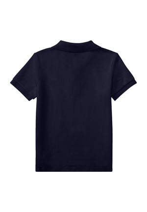 Polo bambino Ralph Lauren blu in piquet di cotone | ViaMonte Shop