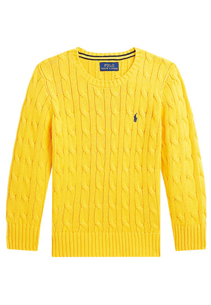 Maglia bambino Ralph Lauren gialla in cotone | ViaMonte Shop