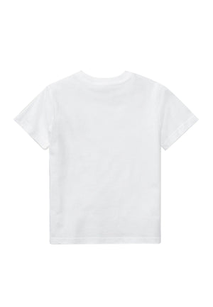 T-shirt bambino Ralph Lauren bianca in cotone | ViaMonte Shop