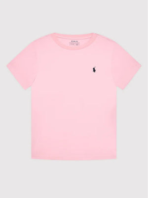 T-shirt bambino Ralph Lauren rosa in cotone | ViaMonte Shop