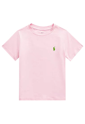 T-shirt bambino Ralph Lauren rosa in cotone | ViaMonte Shop