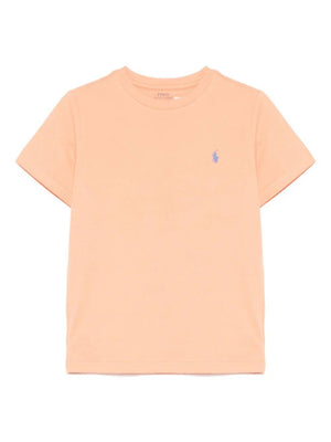T-shirt bambino Ralph Lauren arancio in cotone | ViaMonte Shop