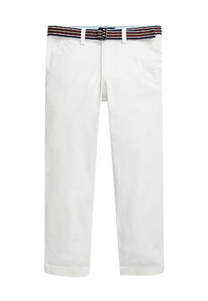 Pantalone bambino Ralph Lauren bianco in cotone | ViaMonte Shop