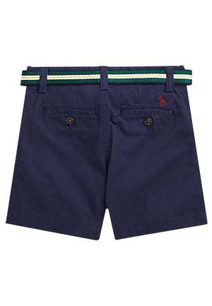 Bermuda bambino Ralph Lauren blu in twill stretch | ViaMonte Shop