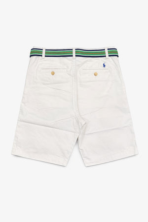 Bermuda bambino Ralph Lauren bianco in twill stretch | ViaMonte Shop