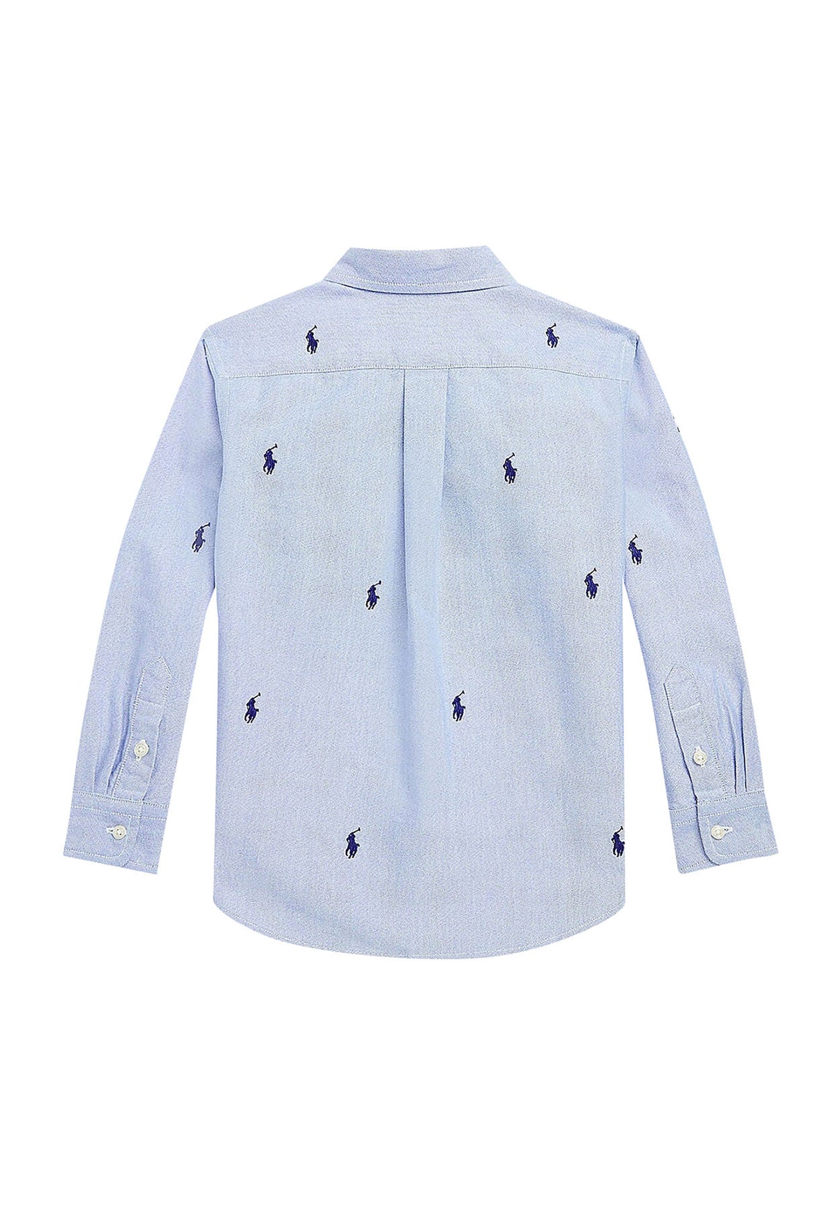 Camicia bambino Ralph Lauren azzurra in cotone | ViaMonte Shop