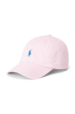 Cappello bambino Ralph Lauren rosa in twill di cotone | ViaMonte Shop