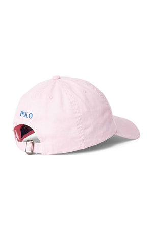 Cappello bambino Ralph Lauren rosa in twill di cotone | ViaMonte Shop