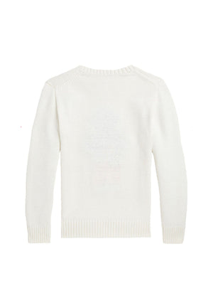 Maglia bambino Ralph Lauren bianca in cotone | ViaMonte Shop
