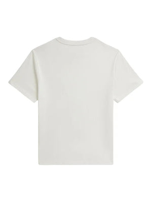 T-shirt bambino Ralph Lauren bianca in jersey di cotone | ViaMonte Shop