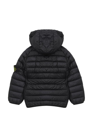 Giubbino bambino Stone Island nero in nylon | ViaMonte Shop