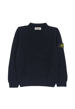 Maglia bambino Stone Island blu navy in cotone | ViaMonte Shop