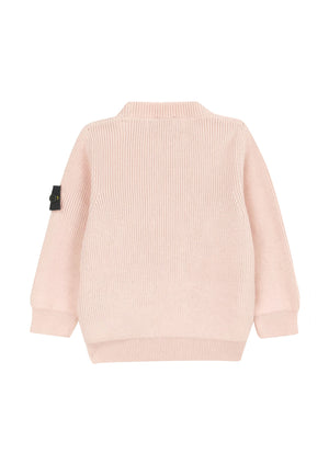 Maglia bambino Stone Island rosa in cotone | ViaMonte Shop