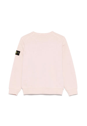Felpa bambino Stone Island rosa in cotone | ViaMonte Shop