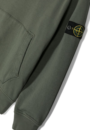 Felpa bambino Stone Island verde scuro in cotone | ViaMonte Shop